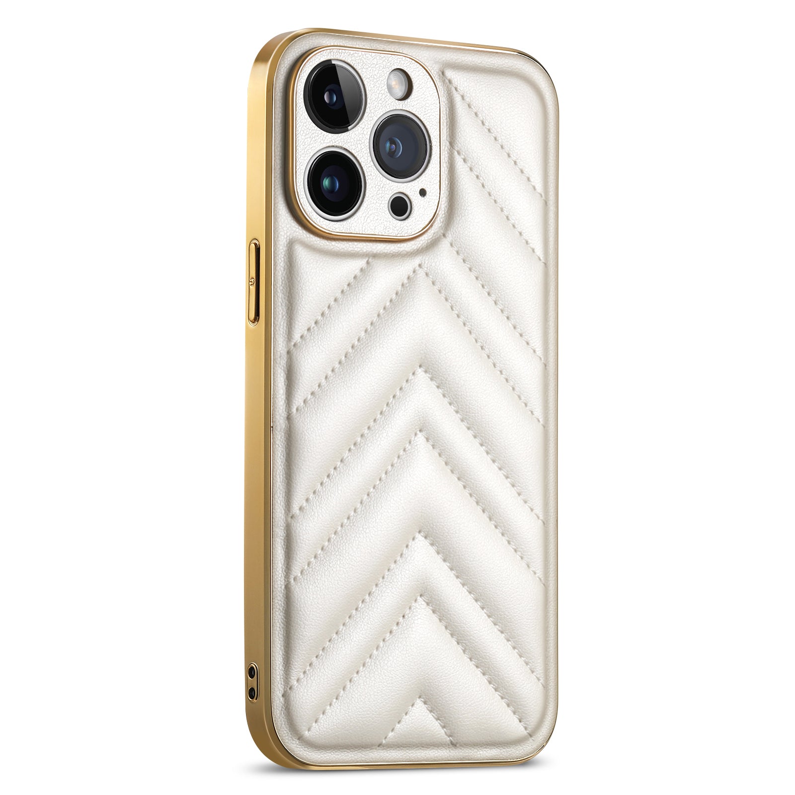 Shockproof Phone Cover For iPhone 14 Pro Max V-shape Grid Stitching Line Phone Case Shockproof Phone Cover For iPhone 14 Pro Max V-shape Grid Stitching Line Phone Case